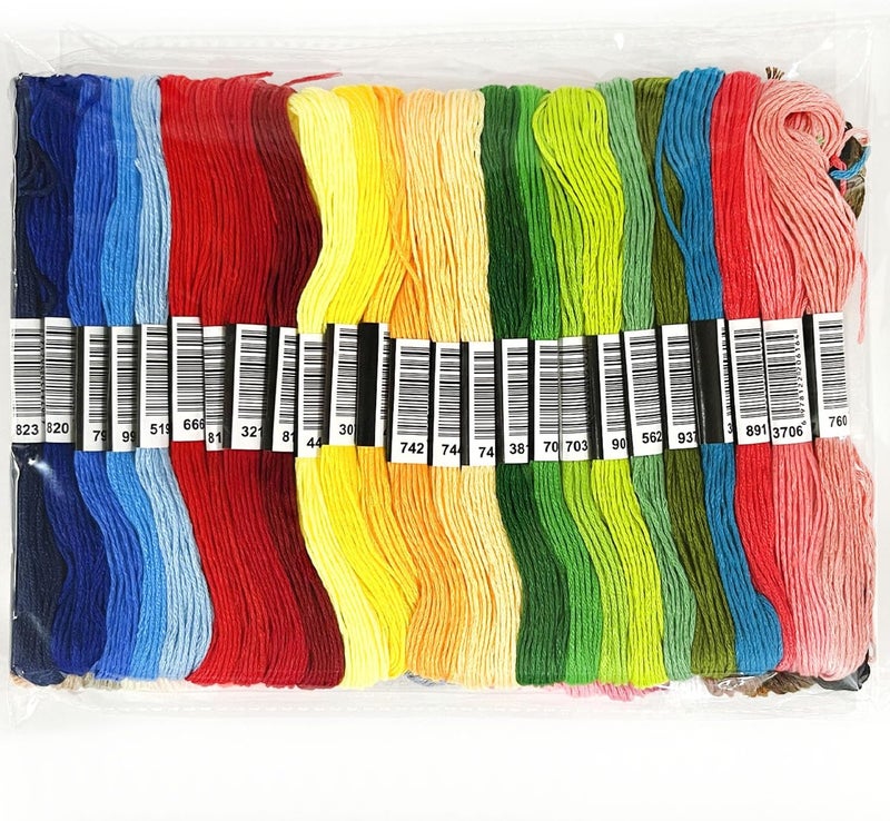 Zhenqing 50 Colors Embroidery Floss 400 Meters (437 Yards), 6-Strand Cotton Cross Stitch Thread for Hand Embroidery & Friendship Bracelets (8.7 Yards per Skein) - Image 5
